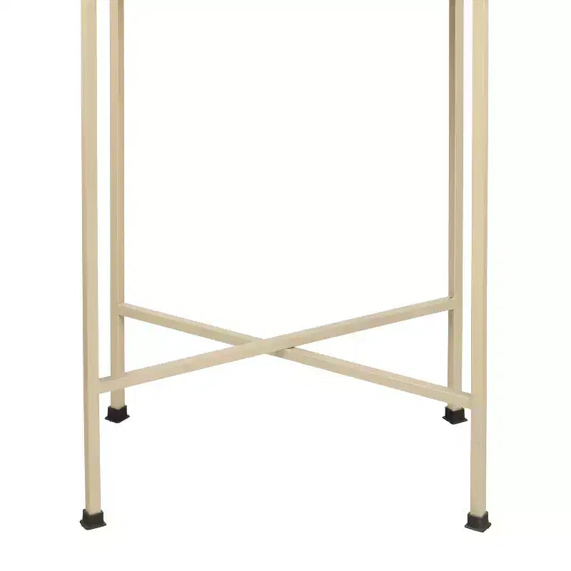 Y Sterling 26.25 Industrial Classic Metal Foldable Rectangular End Table & Side Table with Removable Tray Top
