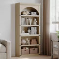Arched Bookcase, 5-Tier Bookshelf, 68.7-inch High Farmhouse Style Bookcase, Curved Storage Rack for Home Office, Living Room