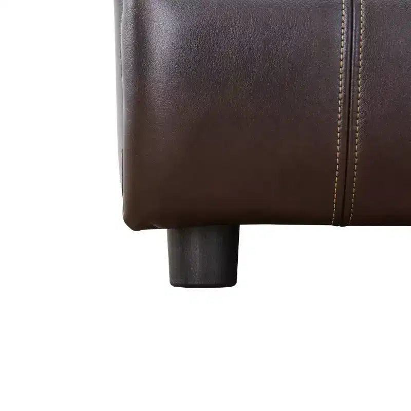 Power Recliner Chair, Breathable Leather Reclining Chair with Adjustable Backrest for Living Room, Brown