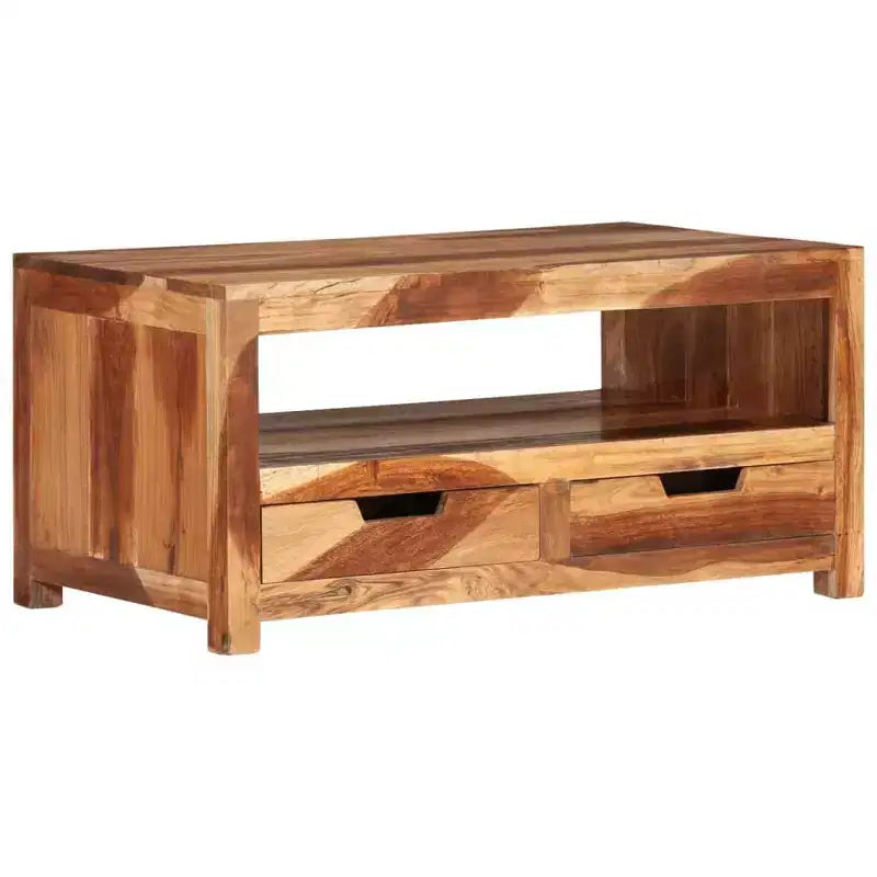 Coffee Table Light Brown Solid Acacia Wood
