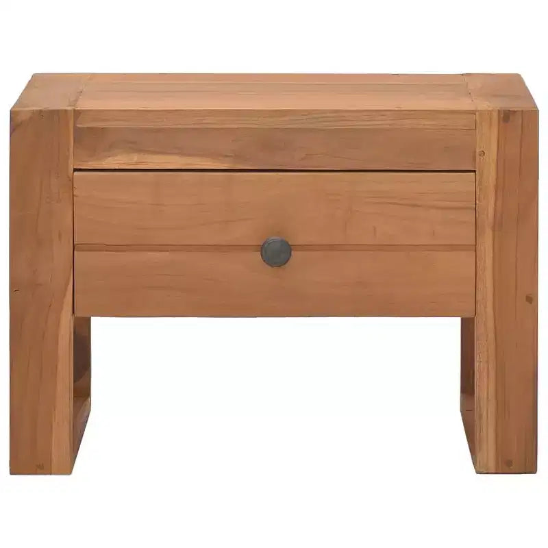 Bedside Cabinet 19.7x11.8x13.8 Solid Teak Wood
