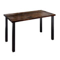Pipe Decor Skyline Boulder Black Solid Wood Desk with 28 in. High-Rise Legs