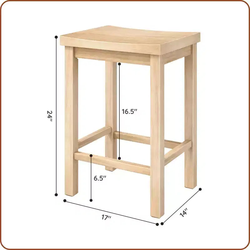 Stool Counter Height, (24in) - 2 pack