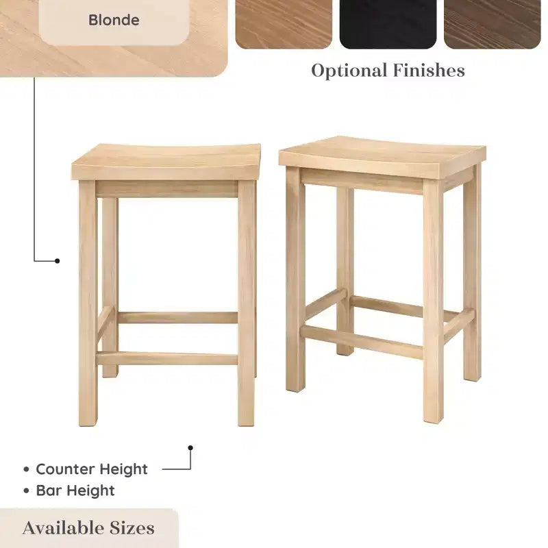 Stool Counter Height, (24in) - 2 pack