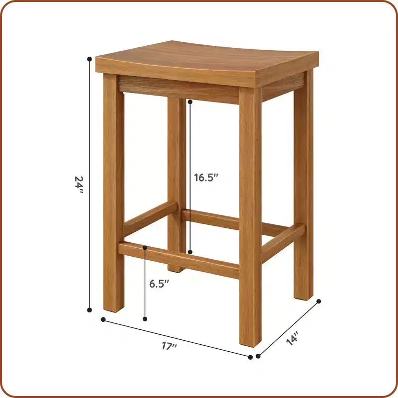 Stool Counter Height, (24in) - 2 pack
