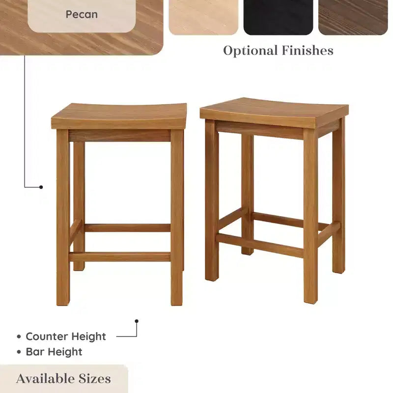 Stool Counter Height, (24in) - 2 pack