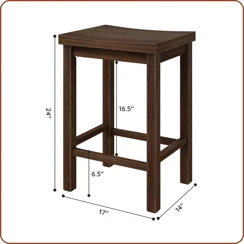 Stool Counter Height, (24in) - 2 pack