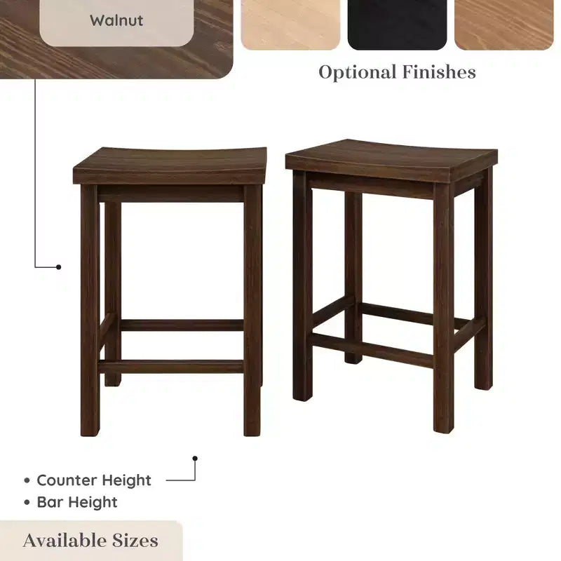 Stool Counter Height, (24in) - 2 pack