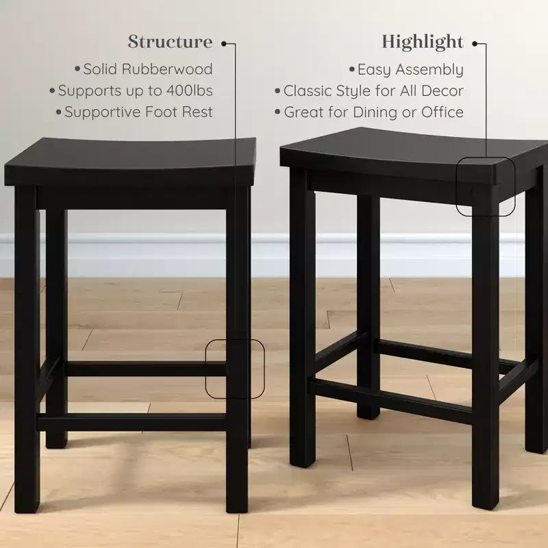 Stool Counter Height, (24in) - 2 pack