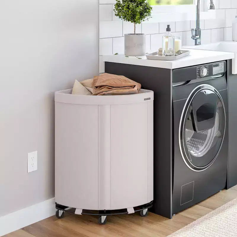 Heavy-Duty Rolling Corner Laundry Room Hamper