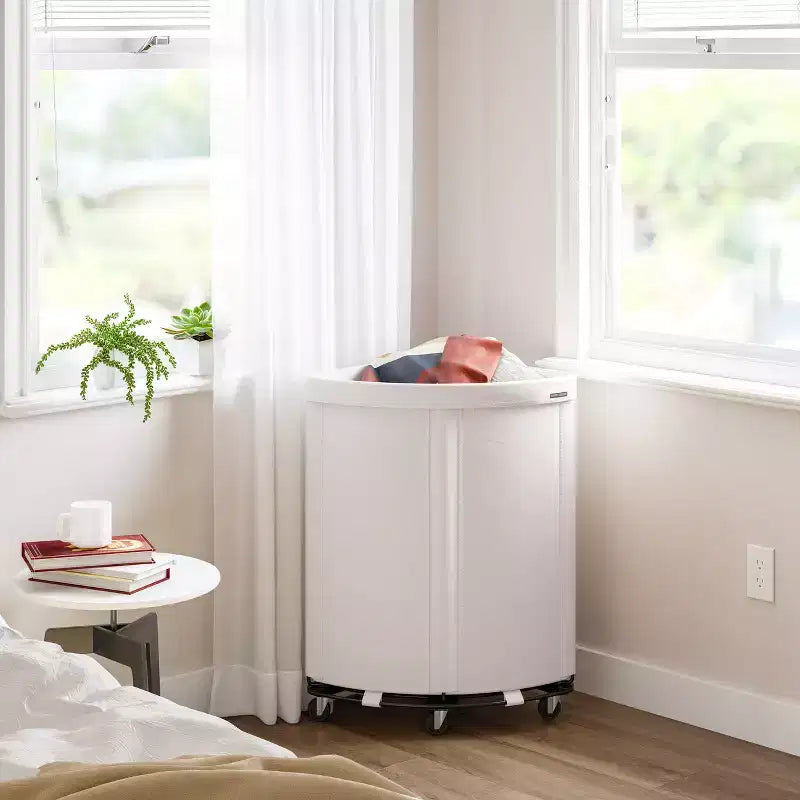Heavy-Duty Rolling Corner Laundry Room Hamper