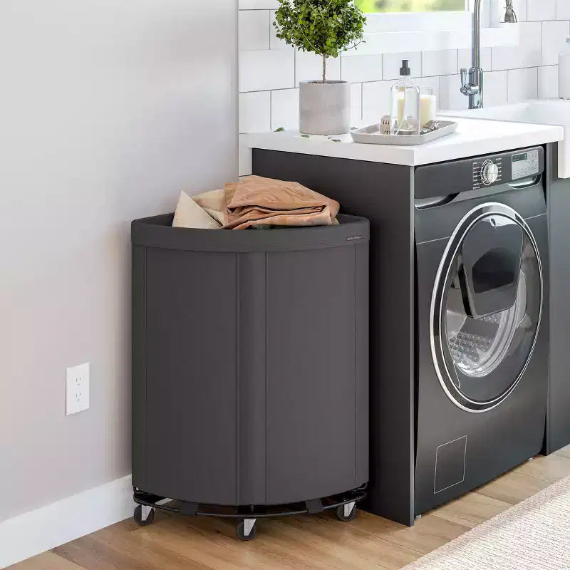 Heavy-Duty Rolling Corner Laundry Room Hamper