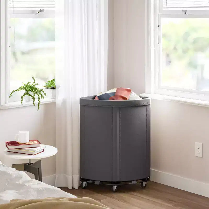 Heavy-Duty Rolling Corner Laundry Room Hamper