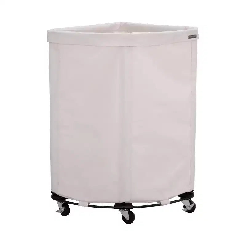 Heavy-Duty Rolling Corner Laundry Room Hamper