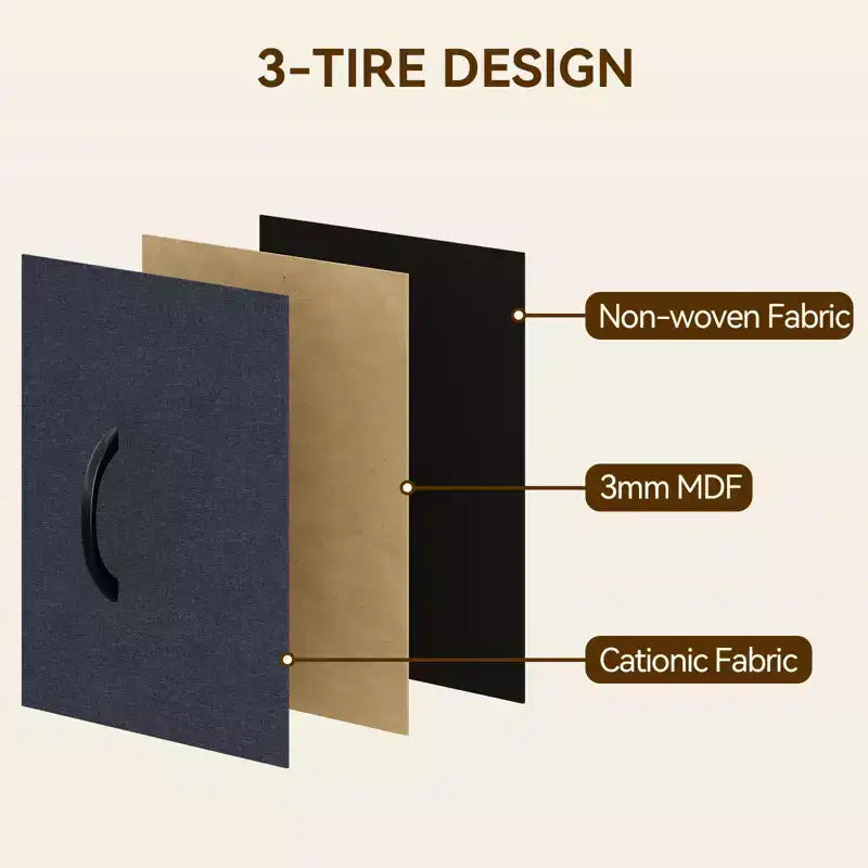 15-Drawer Fabric Storage Tower, Tall Dresser with Steel Frame and Wood Top for Bedroom Closet Hallway Organization