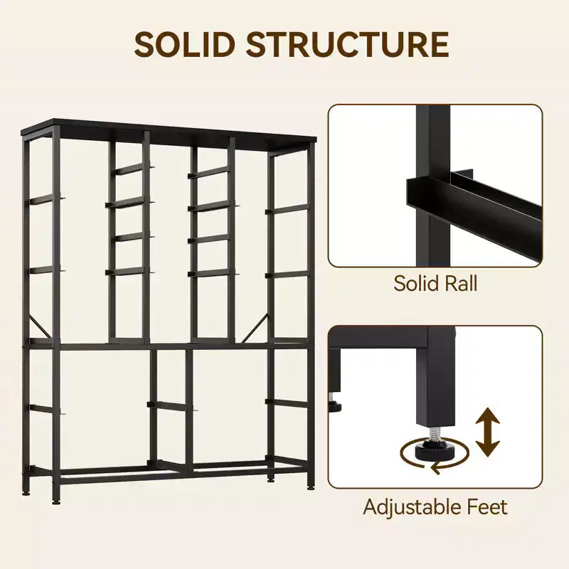 15-Drawer Fabric Storage Tower, Tall Dresser with Steel Frame and Wood Top for Bedroom Closet Hallway Organization