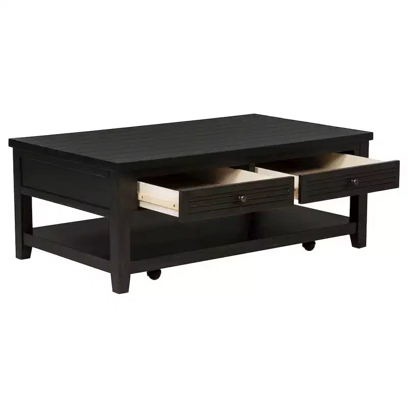 Coaster,Concord 2-drawer Rectangular Coffee Table Distressed Java