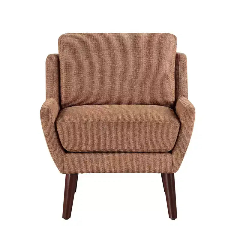 Accent Chair,Lounge Armchair with Chenille Upholstery,Reversible Cushion,Solid Wood Legs,Sofa Chair for Living Room,Bedroom,Office