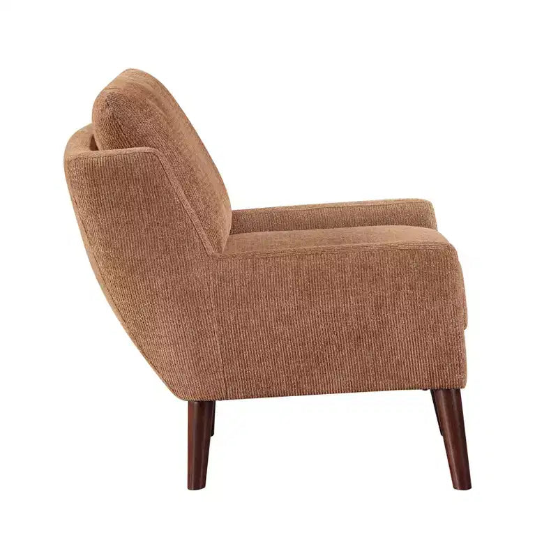 Accent Chair,Lounge Armchair with Chenille Upholstery,Reversible Cushion,Solid Wood Legs,Sofa Chair for Living Room,Bedroom,Office