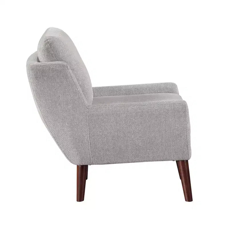 Accent Chair,Lounge Armchair with Chenille Upholstery,Reversible Cushion,Solid Wood Legs,Sofa Chair for Living Room,Bedroom,Office