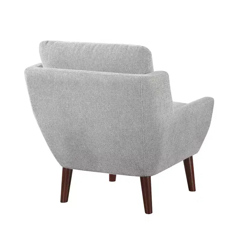 Accent Chair,Lounge Armchair with Chenille Upholstery,Reversible Cushion,Solid Wood Legs,Sofa Chair for Living Room,Bedroom,Office