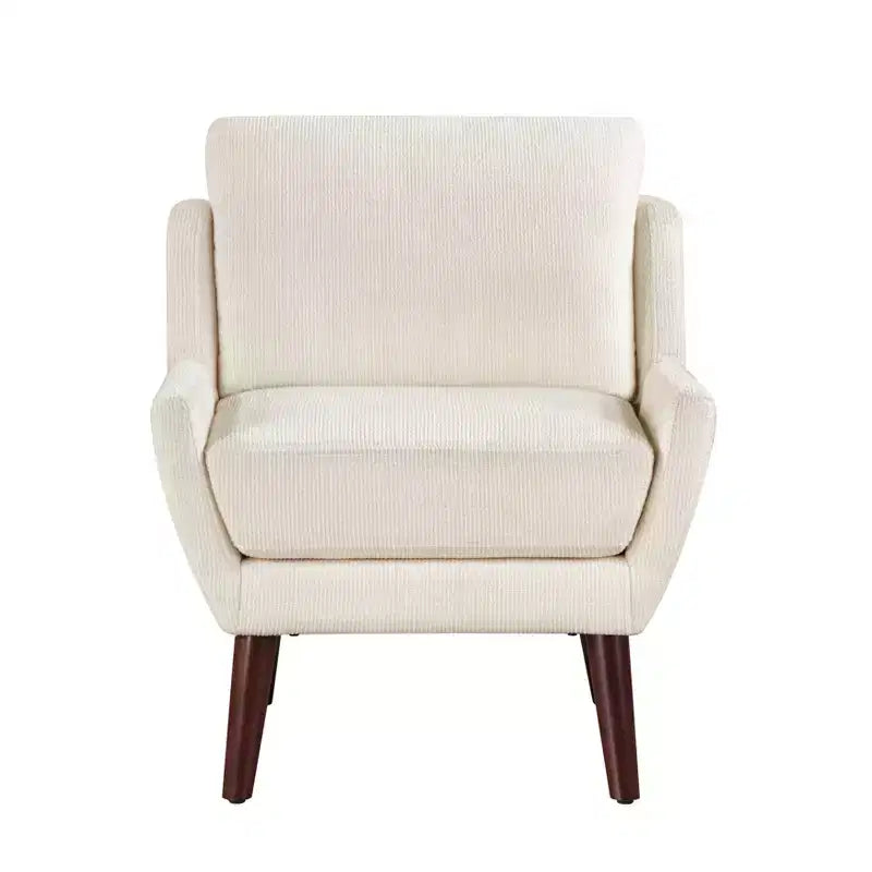 Accent Chair,Lounge Armchair with Chenille Upholstery,Reversible Cushion,Solid Wood Legs,Sofa Chair for Living Room,Bedroom,Office