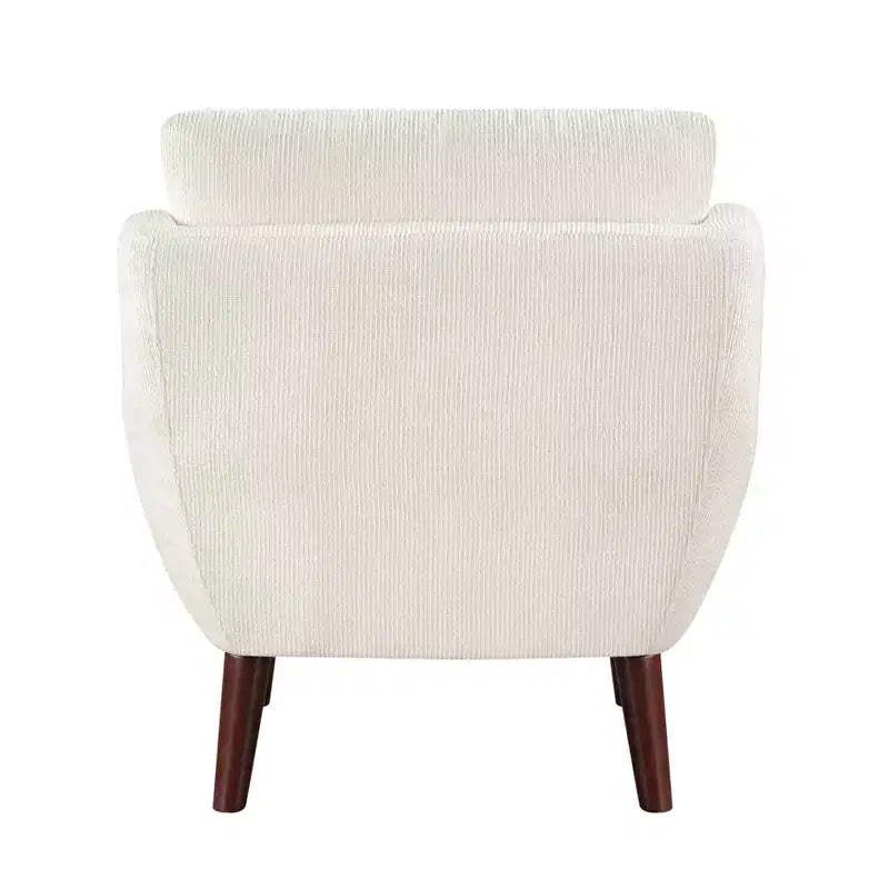 Accent Chair,Lounge Armchair with Chenille Upholstery,Reversible Cushion,Solid Wood Legs,Sofa Chair for Living Room,Bedroom,Office