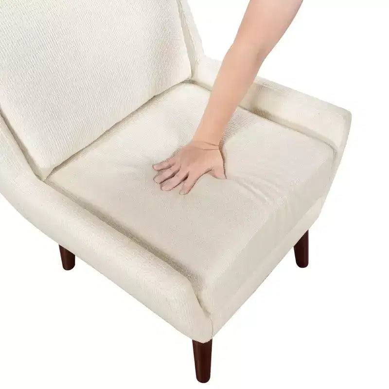 Accent Chair,Lounge Armchair with Chenille Upholstery,Reversible Cushion,Solid Wood Legs,Sofa Chair for Living Room,Bedroom,Office