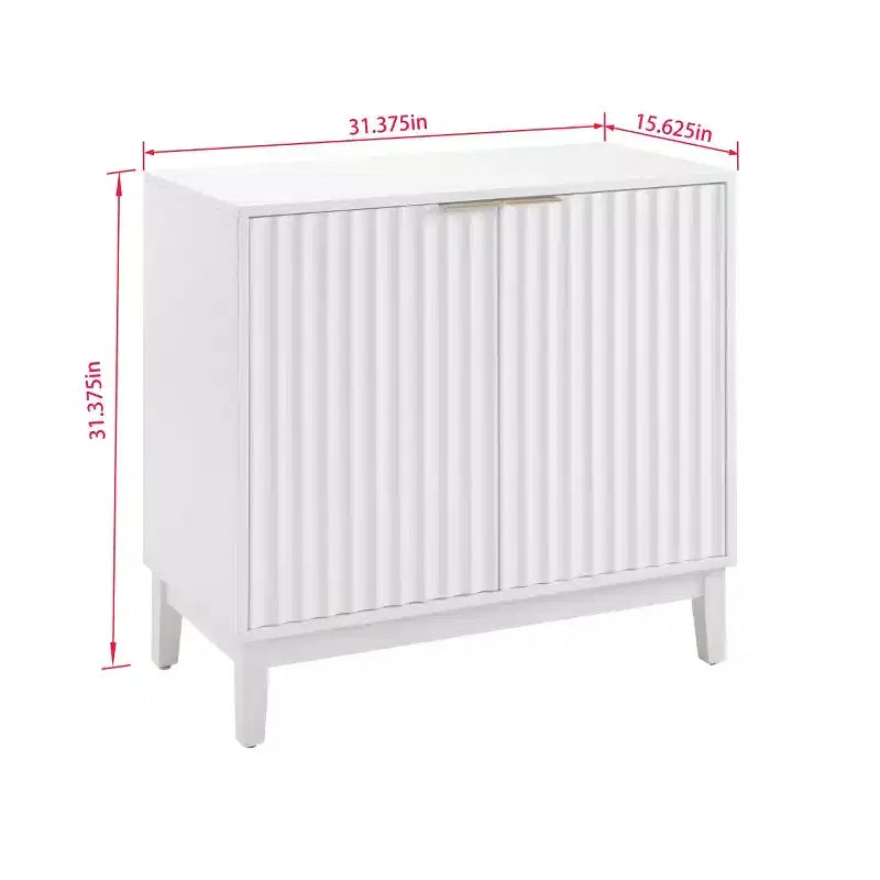 Small Accent Sideboard Cabinet, Compact Storage Cabinet for Kitchen, Dining Room, or Living Room -