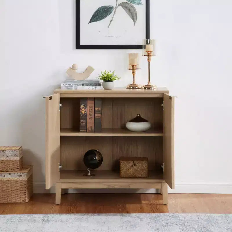 Small Accent Sideboard Cabinet, Compact Storage Cabinet for Kitchen, Dining Room, or Living Room -