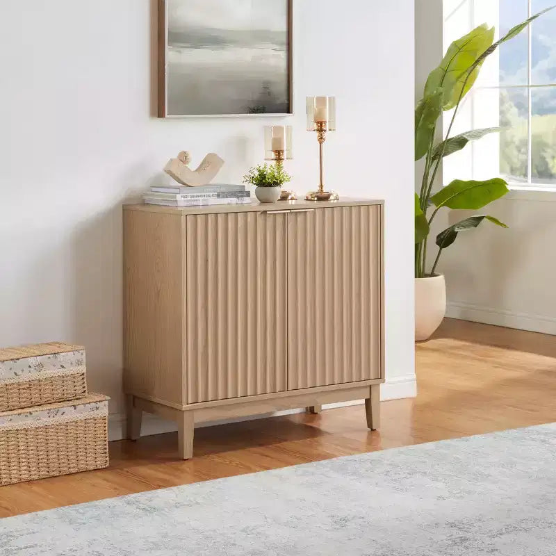 Small Accent Sideboard Cabinet, Compact Storage Cabinet for Kitchen, Dining Room, or Living Room -