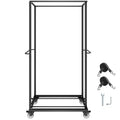 VEVOR Folding Chair Rack, 500 LBS Capacity, Heavy-duty Chair Cart for 60 Chairs,Metal Chair Storage Dolly Chair Holder with Swivel Casters,Matte Black