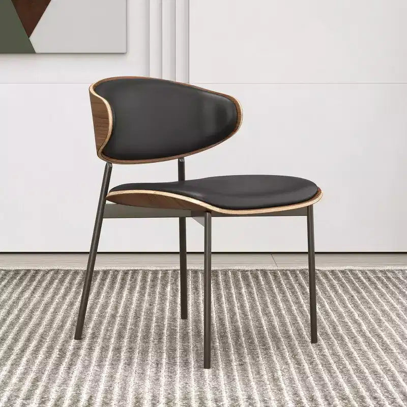 Luck Live Farmhouse Contemporary Dining Chairs with Metal Frame, Soft Upholstered Seat & Back (Set Of 2)