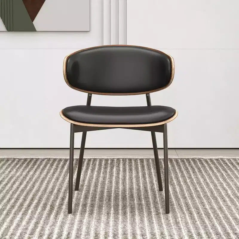 Luck Live Farmhouse Contemporary Dining Chairs with Metal Frame, Soft Upholstered Seat & Back (Set Of 2)