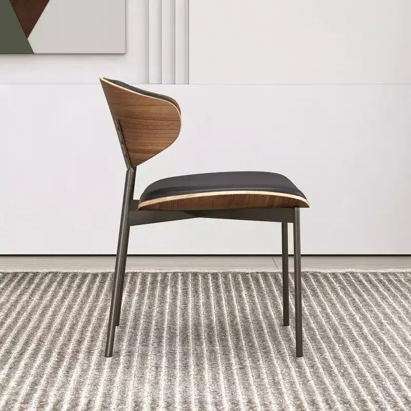 Luck Live Farmhouse Contemporary Dining Chairs with Metal Frame, Soft Upholstered Seat & Back (Set Of 2)